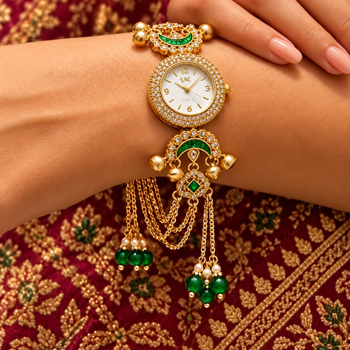 Boho Statement Jewelry Watch - Women Vintage Gold Plated Tassel Bracelet | Ethnic Party Style | Stylish Accessory